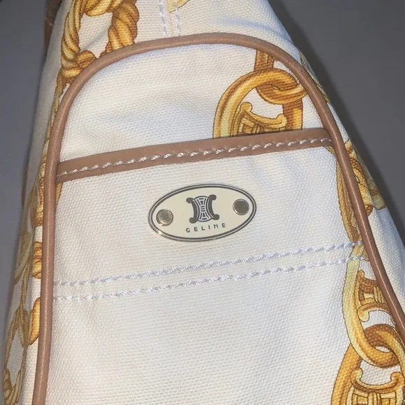 COPY - Celine Boogie handbag. Canvas and leather